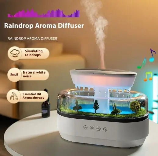 Green Raindrop Essential Oil Diffuser – Serenity in Every Drop 🌿💧