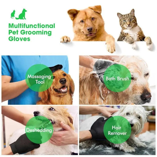 🌟 Enjoy a Stress-Free Grooming Experience with the Pet Grooming Glove